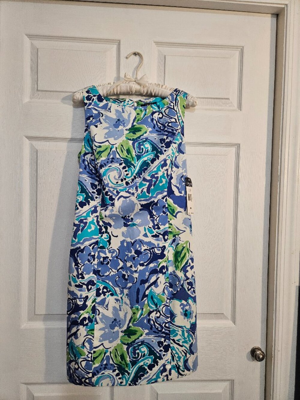 Chaps Sleeveless Floral Sheath Dress